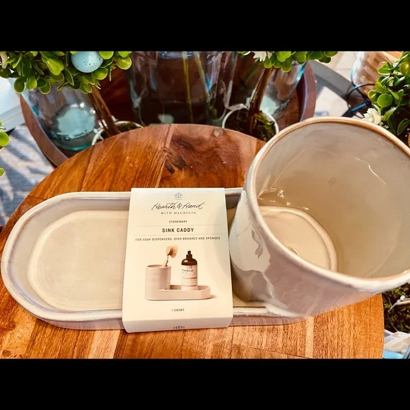 Hearth & Hand Stoneware Kitchen Sink Caddy - Picture 12 of 16